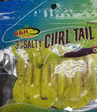 3" Salty Curl Tail - H&H Lure Company