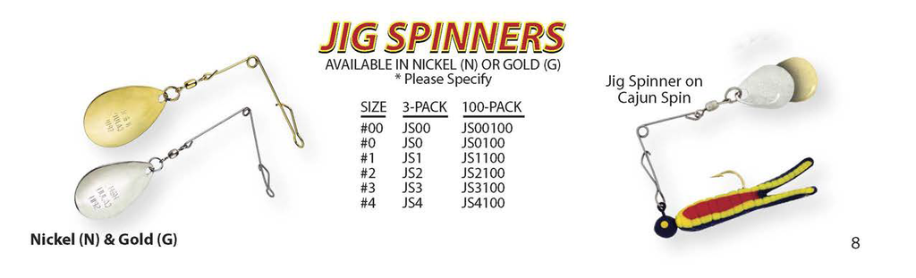 Freshwater Jig Spinners