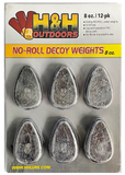 No-Roll (Almond) Decoy Weights - H&H Lure Company