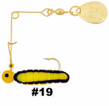 Cajun Grub & Split Tail Spins - Gold - H&H Lure Company