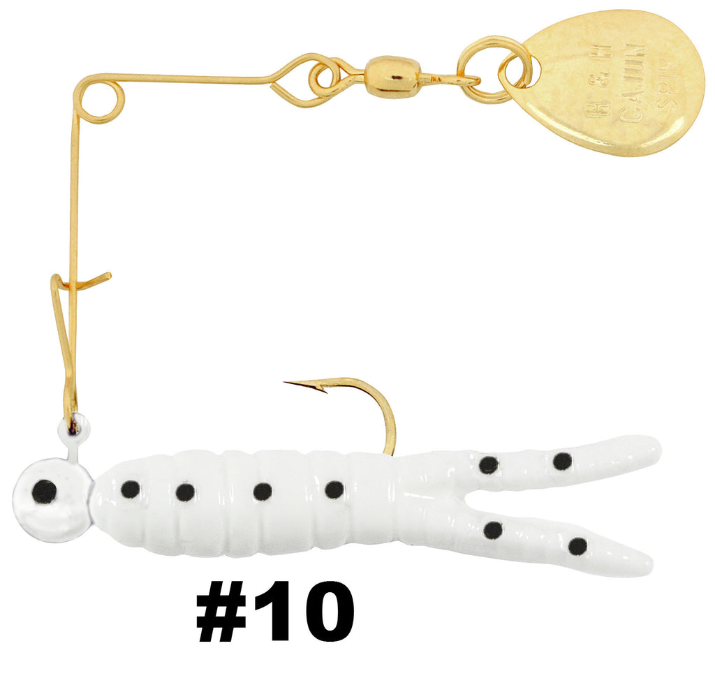 上質で快適 Gold - Spins Tail Split & Grub Cajun 12pk– Company Lure H&H 邦楽