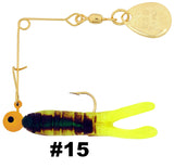 Cajun Grub & Split Tail Spins - Gold - H&H Lure Company