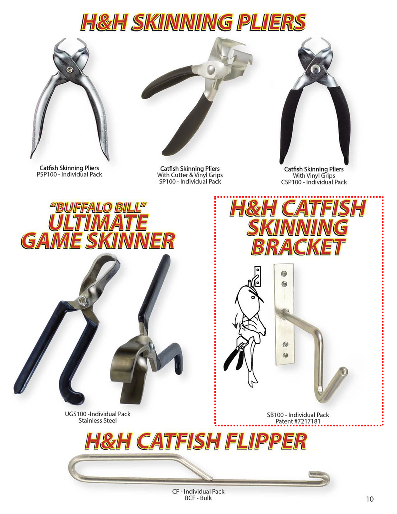 Carbon Steel Skinning Bracket– H&H Lure Company