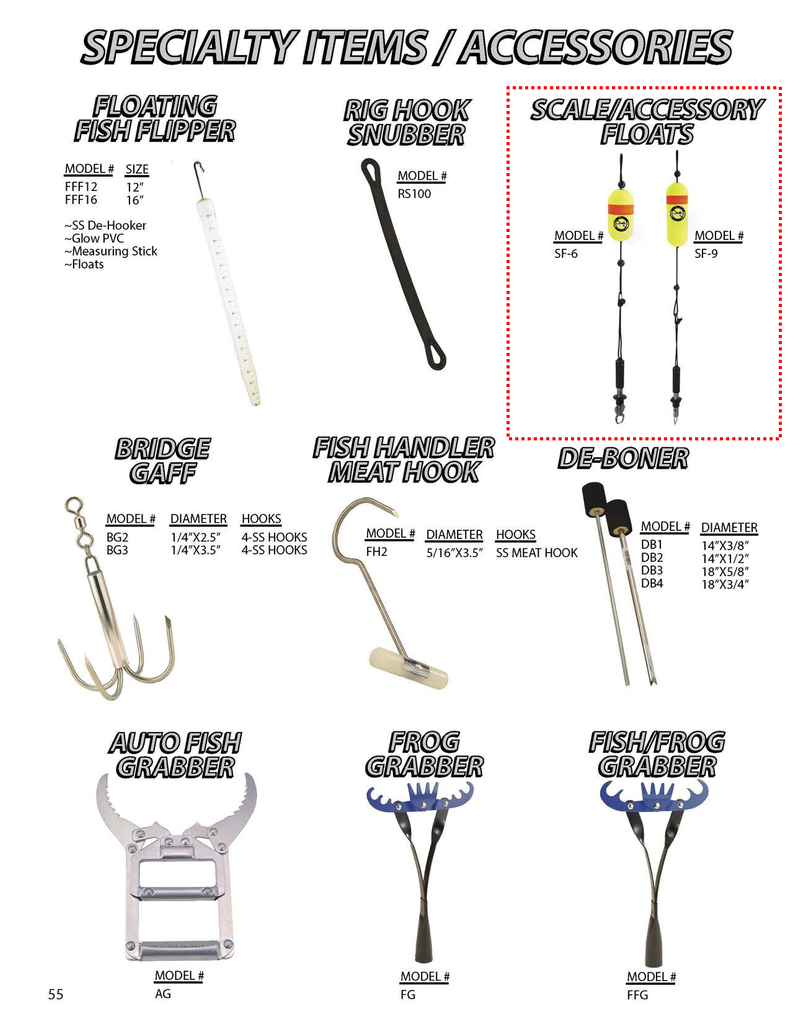 dfo seagod accessories vs fish Scale/Accessory Float– H&H Lure Company