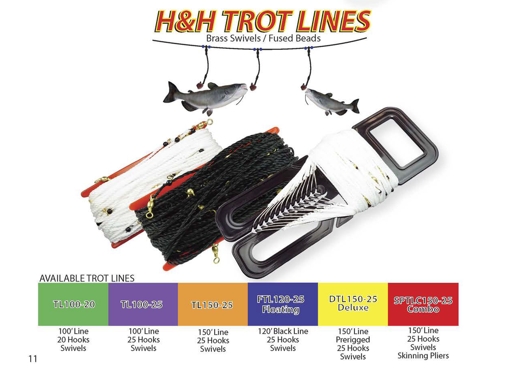 Trot Line 100'-25– H&H Lure Company
