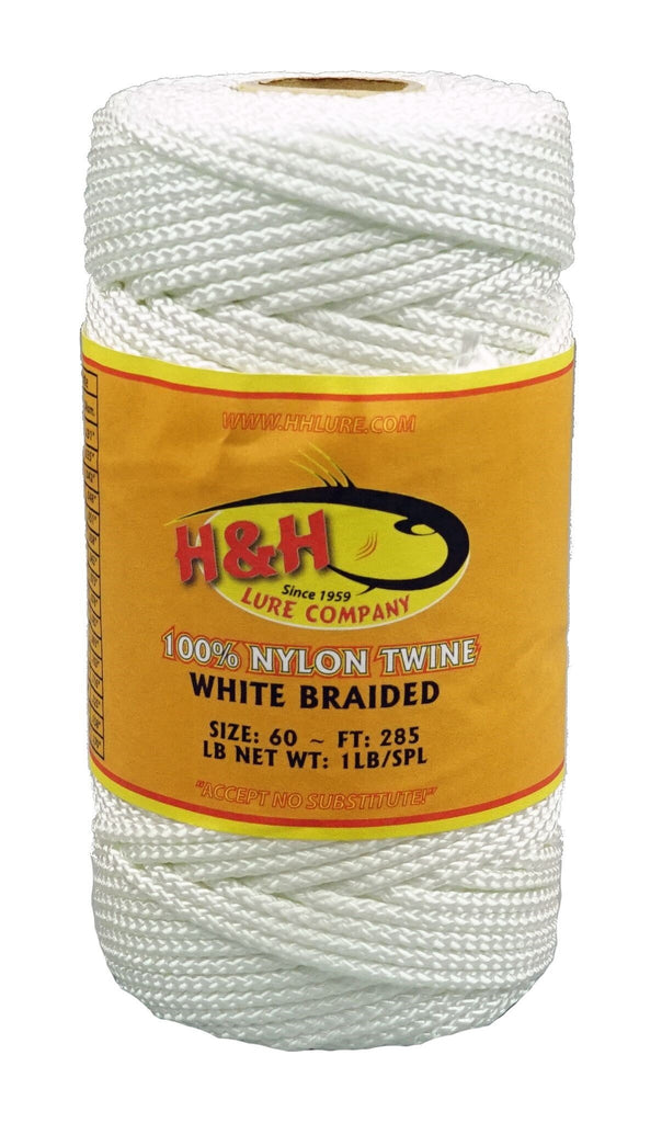 【BAON】Anloader line string nylon jumper 1 lb. Braided Nylon Twine - Green / White– H&H Lure Company