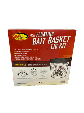 decorative fishing lure basket Bait Basket Lid Kit