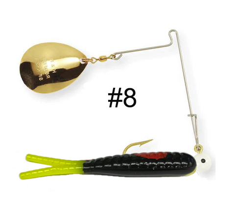 beetle spin fishing lures Sparkle Beetle Jig Spin 1/4oz / 01 (Clear/Glitter)