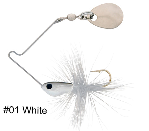 H & H Lures H&H Cutie Spin 1/16 Nickle-Dominique 1900-09