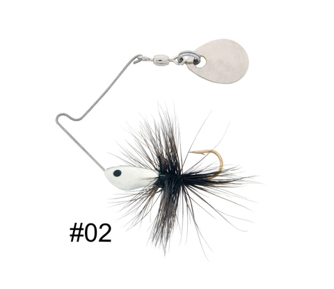 H & H Lures H&H Cutie Spin 1/16 Nickle-Dominique 1900-09