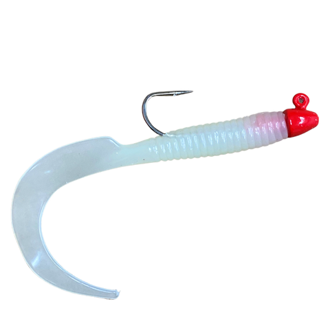 H&H Lure 8 in Giant Curl Tail Jig - Salt Wtr Trollng Bait at Academy Sports
