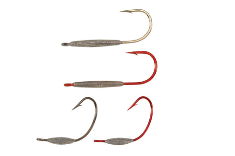 Straight Shank Flutter Hook Jig Heads– H&H Lure Company