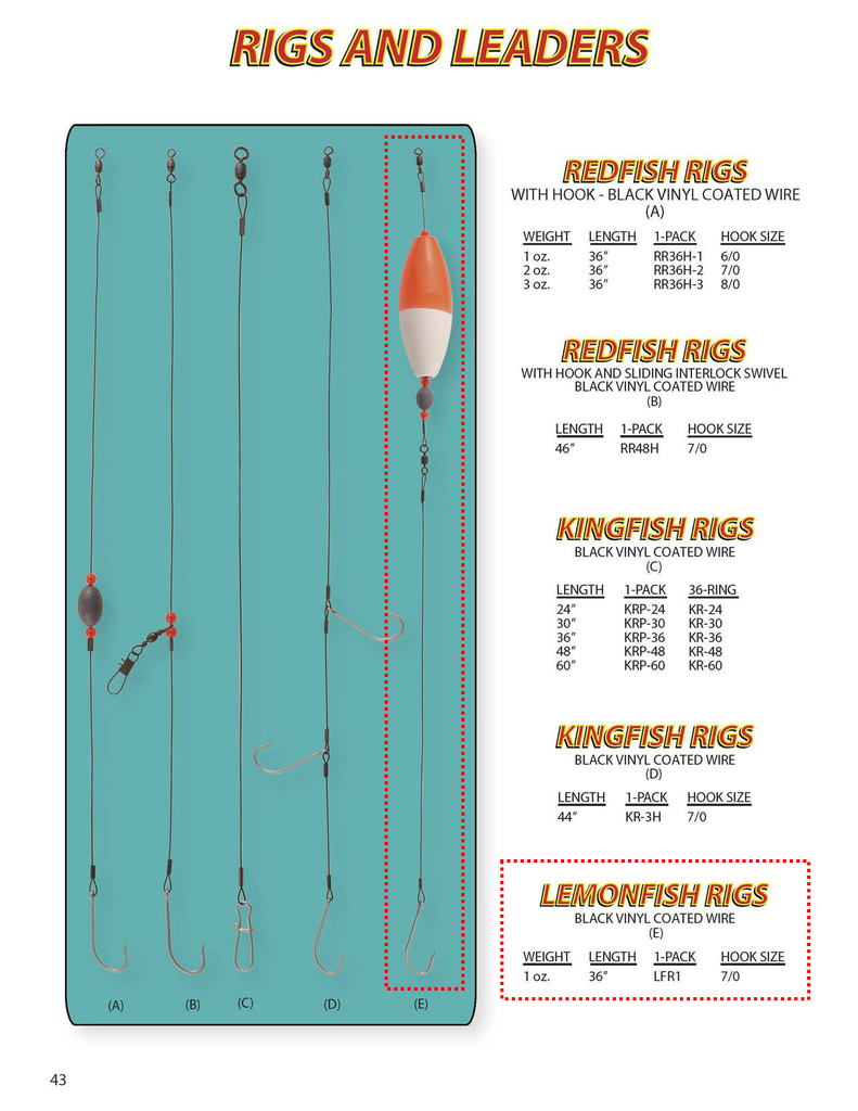 Lemon Fish Rig - Sale– H&H Lure Company