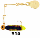 Cajun Grub & Split Tail Spins - Gold - H&H Lure Company