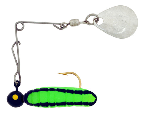 H & H Lures H&H Cutie Spin 1/16 Nickle-Dominique 1900-09