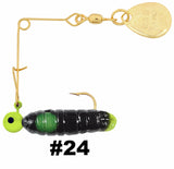 Cajun Grub & Split Tail Spins - Gold - H&H Lure Company