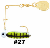 Cajun Grub & Split Tail Spins - Gold - H&H Lure Company