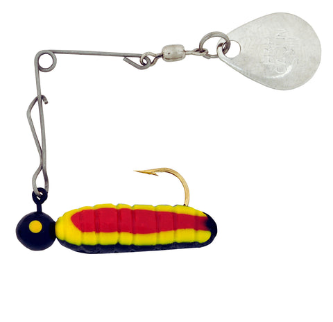 H & H Lures H&H Cutie Spin 1/16 Nickle-Dominique 1900-09