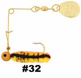 Cajun Grub & Split Tail Spins - Gold - H&H Lure Company