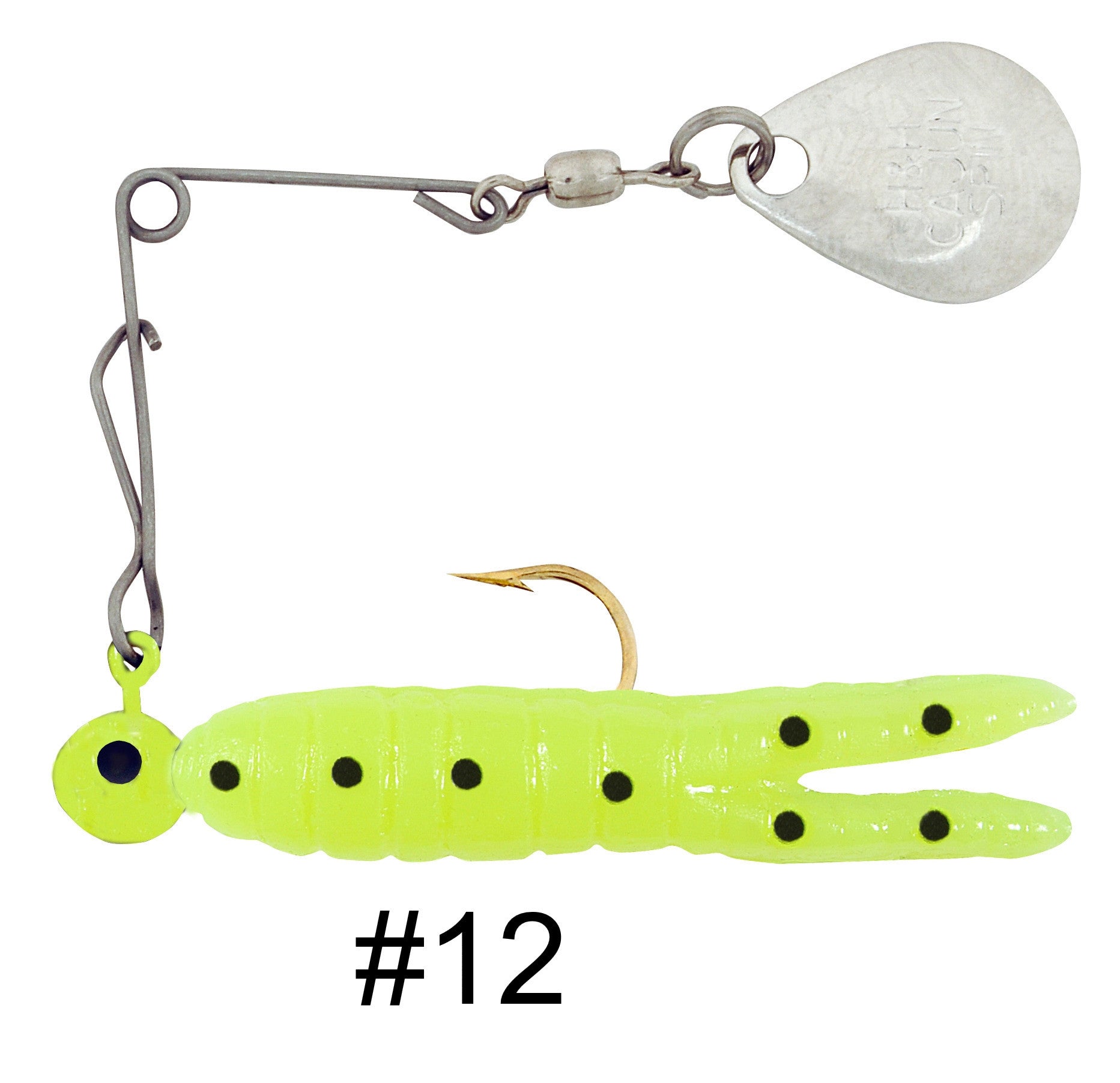 Cajun Grub & Split Tail Spins - Nickel 12pk– H&H Lure Company