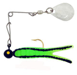 Cajun Grub & Split Tail Spins - Nickel - H&H Lure Company