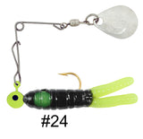 Cajun Grub & Split Tail Spins - Nickel - H&H Lure Company