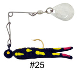 Cajun Grub & Split Tail Spins - Nickel - H&H Lure Company