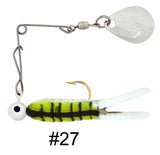 Cajun Grub & Split Tail Spins - Nickel - H&H Lure Company