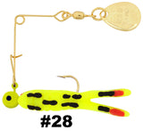 Cajun Grub & Split Tail Spins - Gold - H&H Lure Company