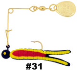 Cajun Grub & Split Tail Spins - Gold - H&H Lure Company