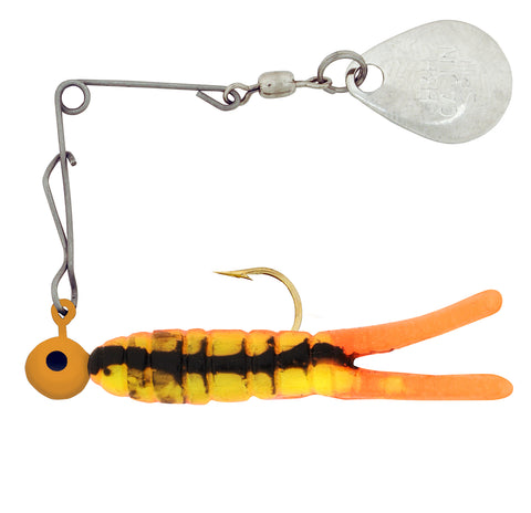 cajun dynamite fishing lure Fish Daddy Dirty Bomb Minnow 1/8OZ / Blinking Blue leave slack in the fishing line to let the lure free fall in the water column Zach Dubois | Industrial Design
