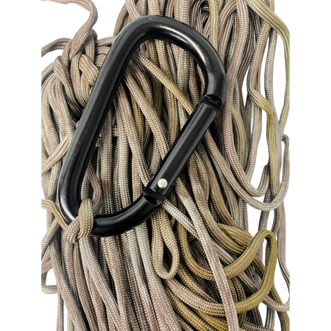 100' Utility line - Paracord and Carabiner - Sale - Closeout - H&H Lure Company