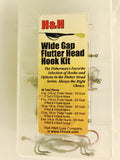 Wide Gap Flutter Head Hook Kit - 48 pieces - Sale - H&H Lure Company