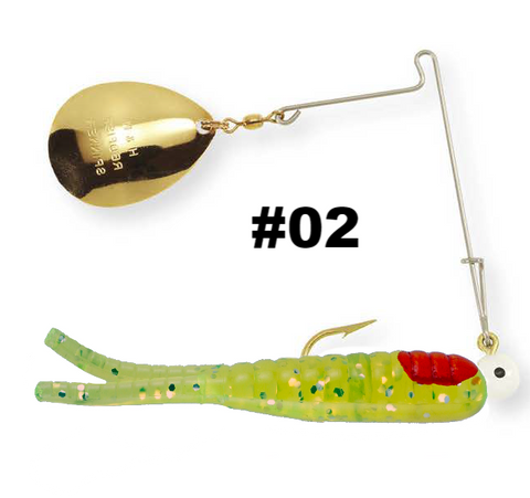 Sparkle Beetle Jig Spin 1/4oz / 25 (Chartreuse/Glitter/Firetail)
