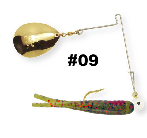 Sparkle Beetle Jig Spin 1/4oz / 01 (Clear/Glitter)
