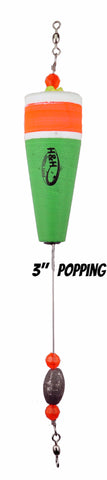 Weighted Coastal Popping Floats - H&H Lure Company