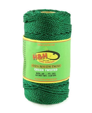 1 lb. Twisted Nylon Twine - Green / White