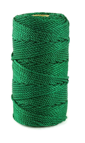 GN4-18 Wallace Cordage Green Nylon Twine 1/4 lb Fishing Line - Size 18