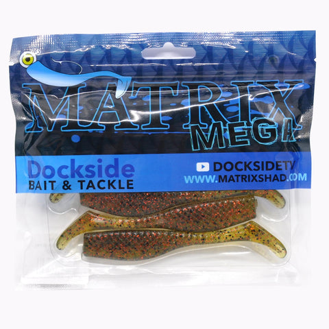 Matrix Mega Shad Soft Plastics Tiger Bait