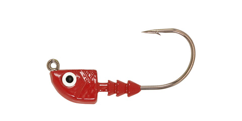 Bulk 1/4 Oz Round Ring and Barbed Collar Sock-eyed Jig Heads